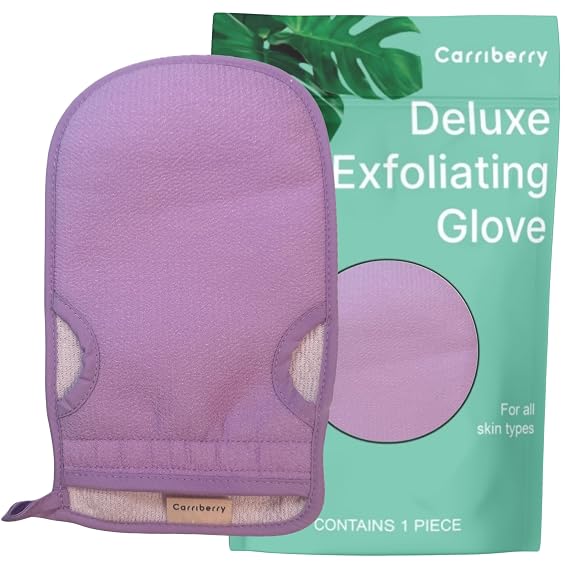 Exfoliating Glove Gentle Body Scrub Mitt for Bath & Shower