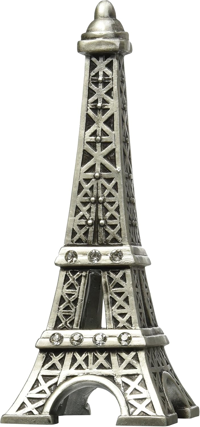 Fashioncraft Paris With Love Collection, Eiffel Tower CenterpieceCake Topper, One Size, Gray