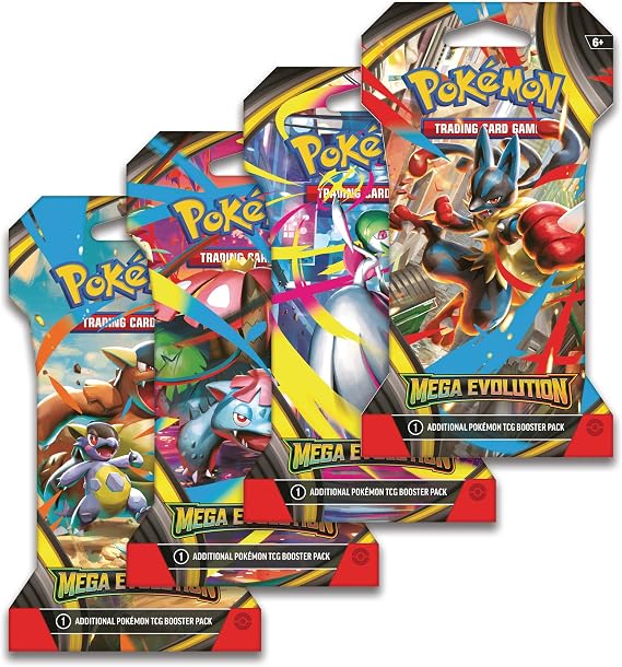 Pokemon TCG: Mega Evolution Booster Pack Lot - 8 Packs