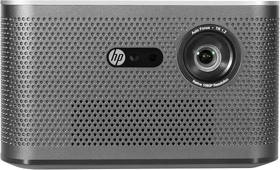 HP Projektör MP2000 PRO, 1080P, 1500 LED /650 ANSI Lümen, Kablosuz Bağlantı, Otomatik Odaklama, Premium Ses, Bluetooth - İş, Eğitim ve Eğlence için İdeal