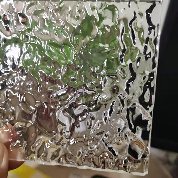 1/8 Acrylic Transparent Wave Ripple Sheet,12inch Plexiglass Acrylic Board for Painting/DIY/Jewel Display/Advertising/Decor