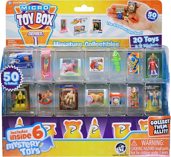 World's Smallest Micro Toy Box Series 1 Mini Collectibles 20 pc Set