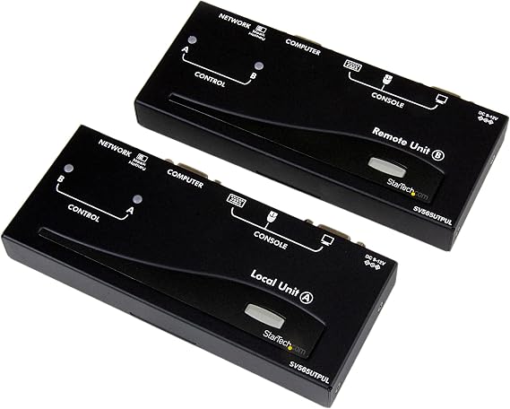StarTech USB VGA KVM Console Extender Over Cat5/Cat6 UTP (SV565UTPUL)