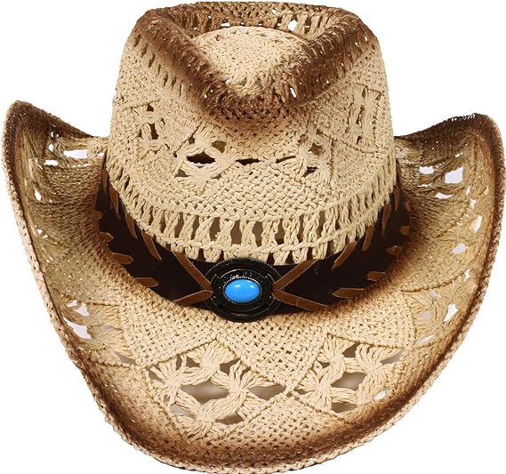 Simplicity New Western Style Classic Cowboy Straw Hat