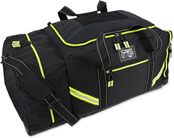Lightning X Firefighter Premium 3XL Step-In Turnout Gear Bag - Black w/NO LOGO (Customizable)