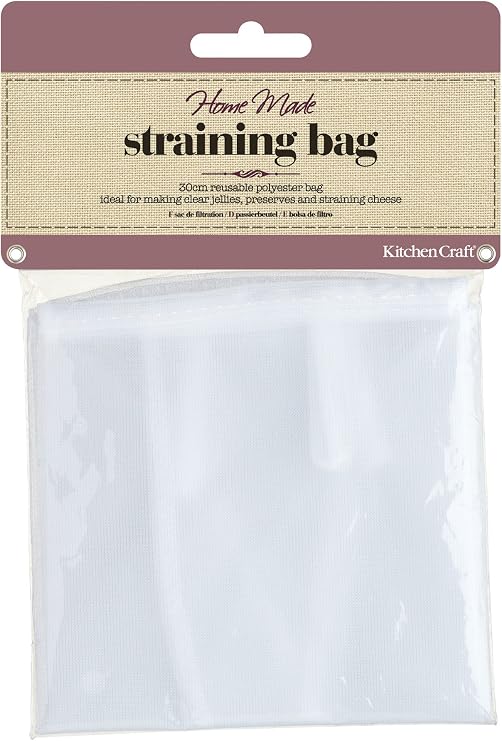 KitchenCraft KCJELBAG Home Made Jelly Bag for Jam Making, Polyester, White, 30 cm