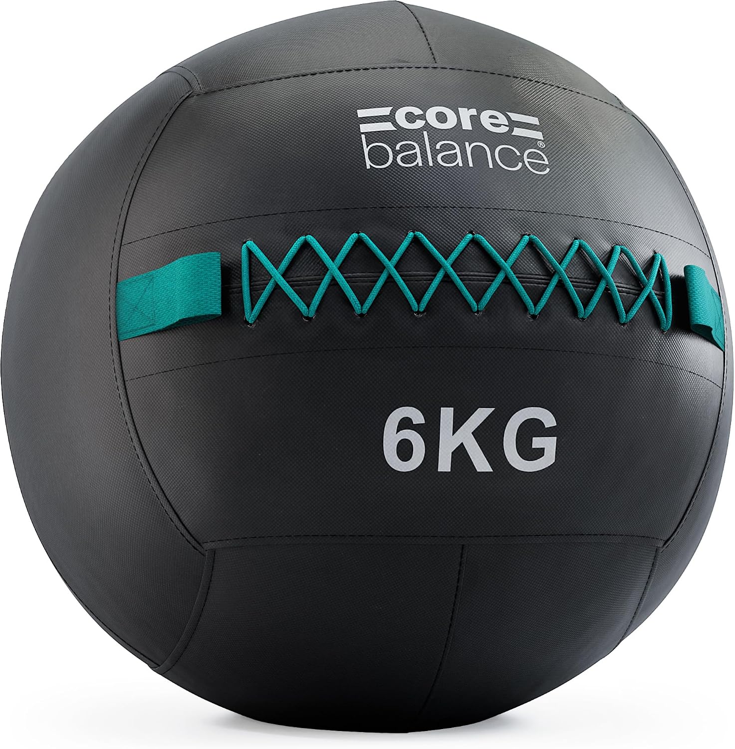 Core Balance Wall Ball, Weighted Exercise Ball for Dynamic Home, Gym & HIIT Workouts, Build Strength, Power, Endurance & Cardio Fitness, Heavy Duty PVC, Comfortable Grip, Balanced Weight, 3kg – 15kg