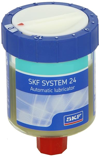 SKF LAGD 125/HHT26 Automatic Grease Lubricator, System 24, Disposable, 125mL Capacity Lubricator, Chain Oil, High Temperature Applications