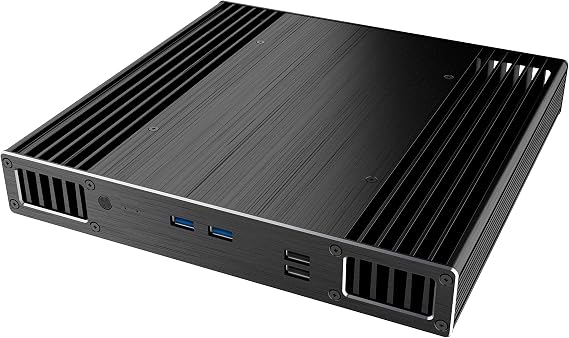 Akasa Plato X7D | Intel 7th Gen NUC (Dawson Canyon) | 38.5mm high | PC Fanless Case | Aluminium | VESA | CPU cooling | 2.5" SSD HDD | A-NUC39-M1B