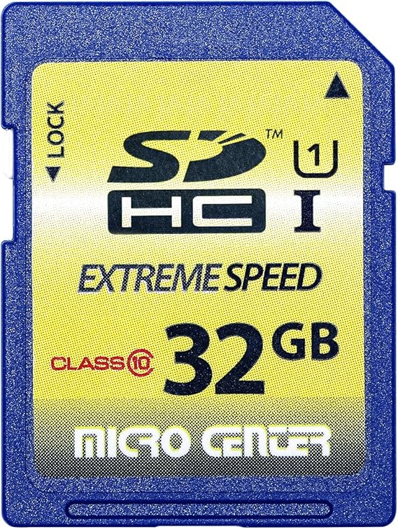 32GB Class 10 SDHC Flash Memory Card Full Size SD Card USH-I U1 Trail Camera Memory Card by Micro Center