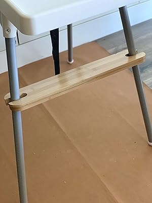 Highchair Footrest for IKEA Antilop Baby Highchair Natural Wood Bamboo Footrest Natural
