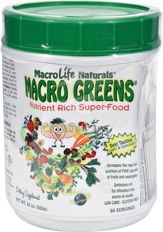 Macro Greens 12 Packets, Net Wt. 4 Ounce Box