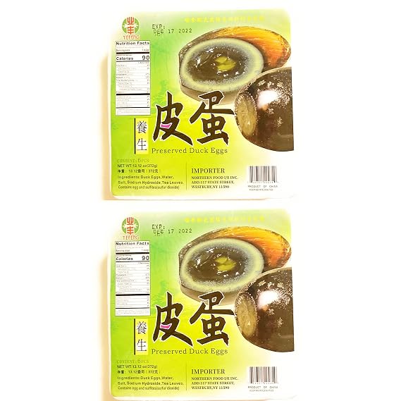Yefeng Preserved Duck Eggs 13.12 Oz-2 Pack