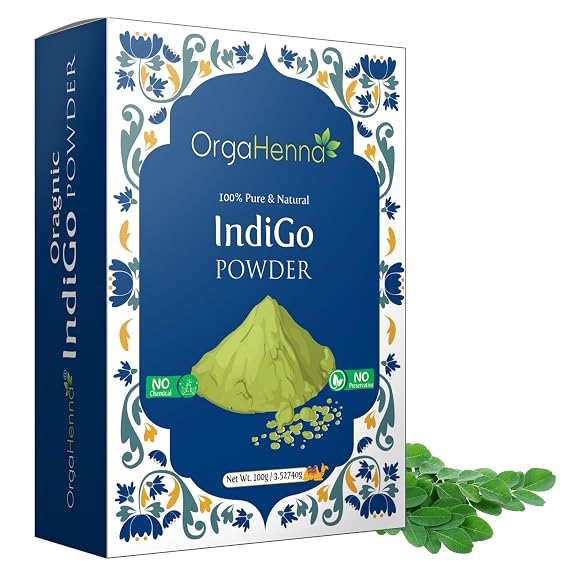 Indigo Powder 100% Pure Indigo Powder | No Chemicals No Preservatives Natural Hair Dye & Conditioner 100g
