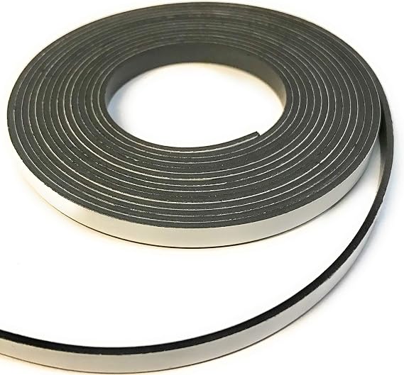 Magnet Valley 1/4" x 25' Adhesive Indoor Magnetic Strip Roll 60 mil Magnet