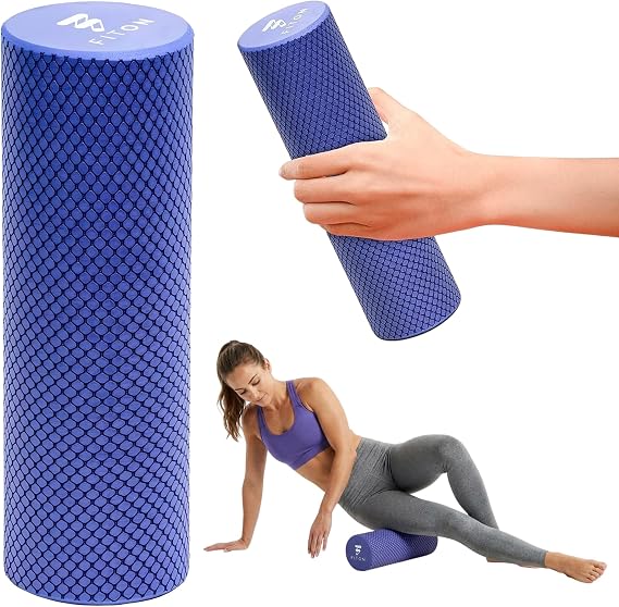 FitOn Travel Size Foam Roller for Muscle Recovery, Fitness & Home Exercise