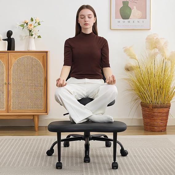 Criss Cross Office Chair, ADHD Chair with Meditation Chair Design