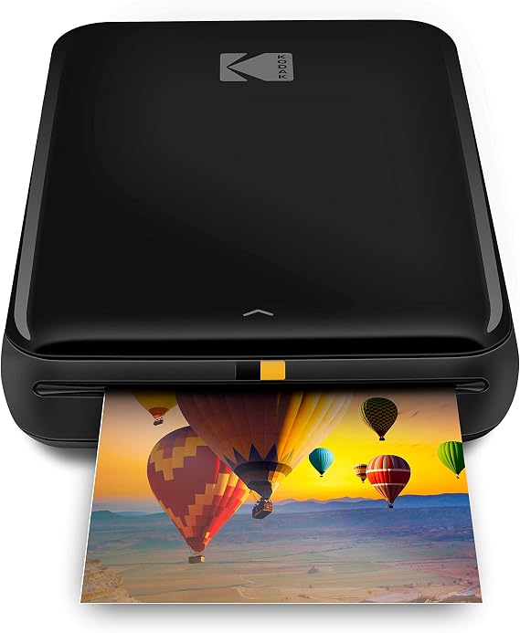 Zink Kodak Step Wireless Color Photo Printer 2x3 Sticky-Back Paper for Bluetooth or NFC Devices (Black) Sticker Edition