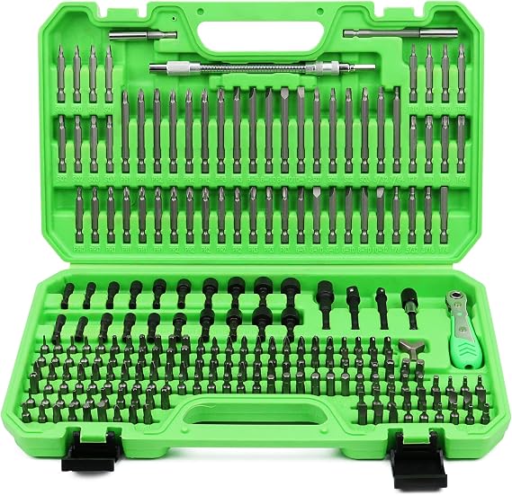 SWANLAKE 232-Piece Ultimate Screwdriver Bit Set, Cr-V Impact Driver Bit Set, Includes Security Bits, Nut Driver, Ratchet Wrench and Bits Holder