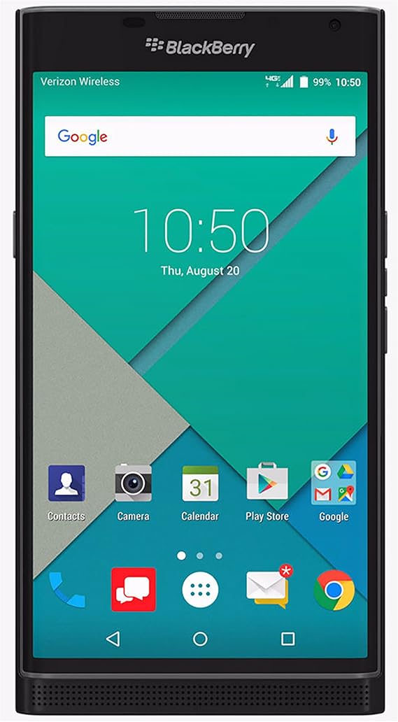 BlackBerry PRIV (32GB) Verizon Factory Unlocked Phone (GSM + CDMA) - U.S. Version STV100-2 (Black)
