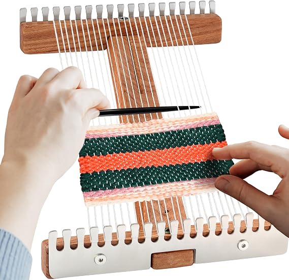 SAVINA Adjustable Tapestry Weaving Loom, 3.5 to11.8in Wooden Frame for Yarn