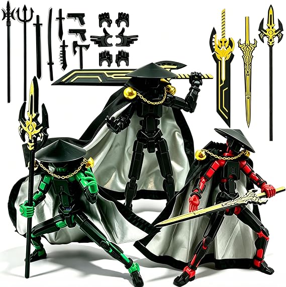 Assembly Completed 2026 New Titan 13 Action Figure,Lucky Robot 13 Action Figures 3D Printed Multi Jointed Movable Figure,Nova 13 Action Figure for Collectors Desktop Decorations (3pcs)