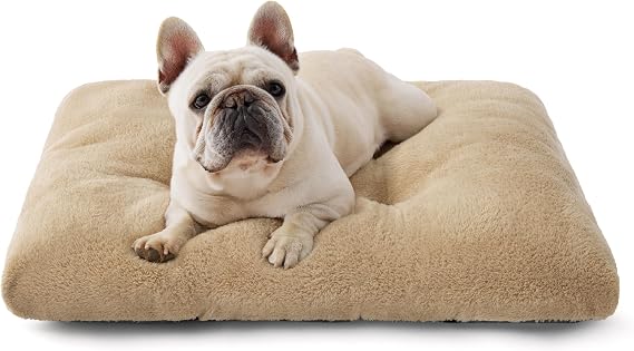 Bedsure Dog Crate Bed Washable, Calming Dog Mattress, 74x53x8cm, Camel