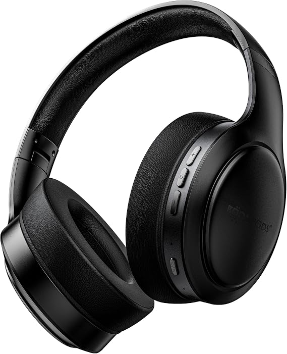 Boompods Headpods Pro 2 Over-Ear Headphones - Foldable Bluetooth Headset Over-Ear Design, Lightweight Wireless Headset with Built-in Microphone, 50+ Hours Wireless Playtime, PillowFoam Comfort -