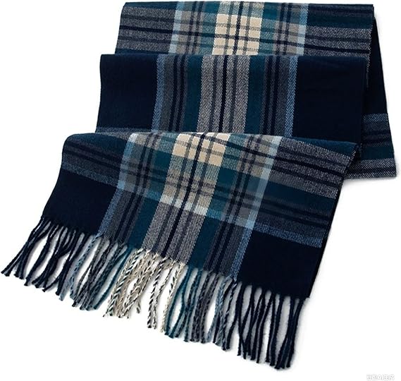 Mawjom Scottish Tartan Plaid Scarf Winter Cold Weather Soft Warm Shawl Wrap-Fringes for Women