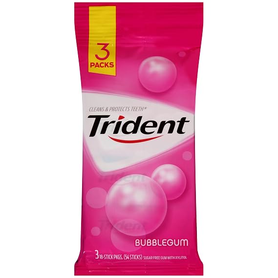 Trident Bubblegum, 3 ct