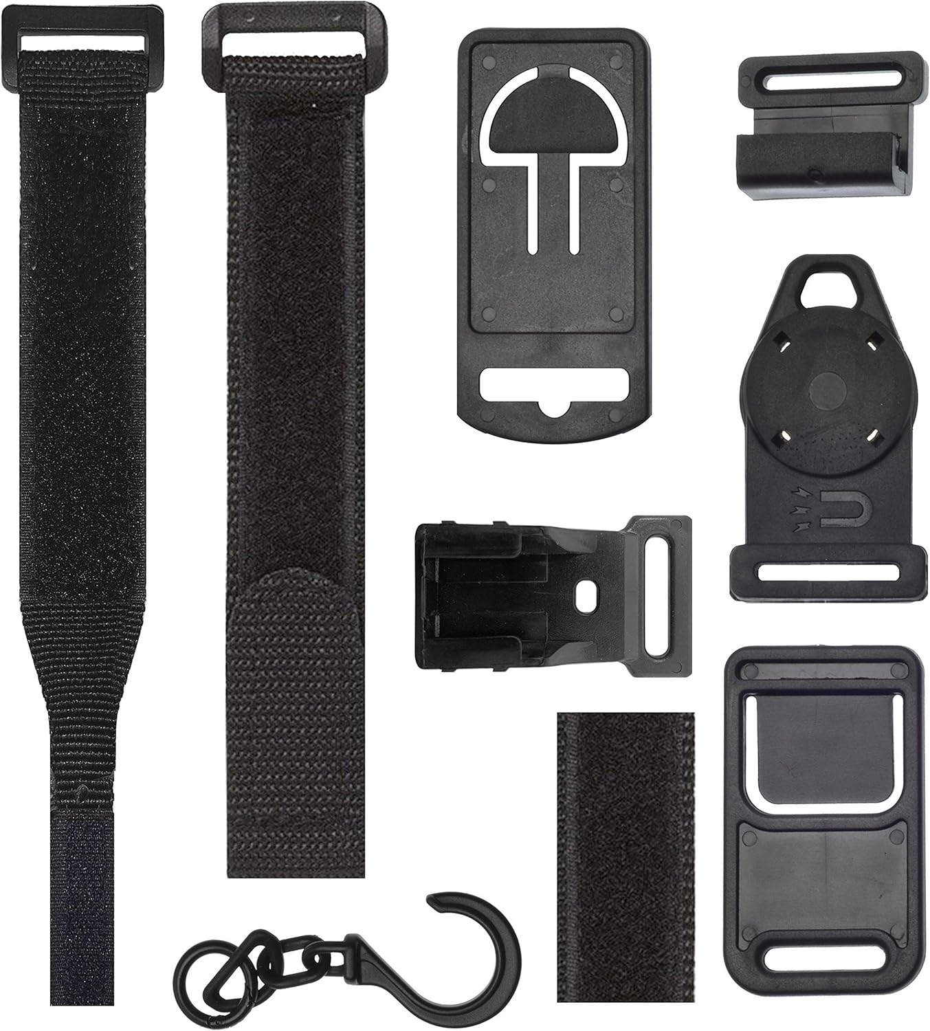Universal Multimeter Magnet, Hook, and Clip Hanging Strap Kit | Works with Most Multitesters Including Fluke and Klein Tool Meters