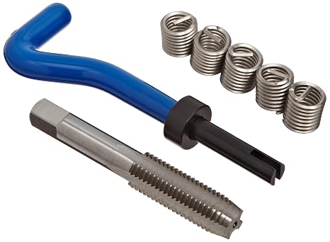 E-Z Lok EK21215 Helical Threaded Insert Kit, 304 Stainless Steel, 1/2"-13 Thread Size, 0.750" Installed Length (Pack of 5)