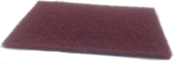 Sungold Abrasives 7447-1 Sunbrite Maroon Premium Plus Handpads (20/Box), 6" x 9",