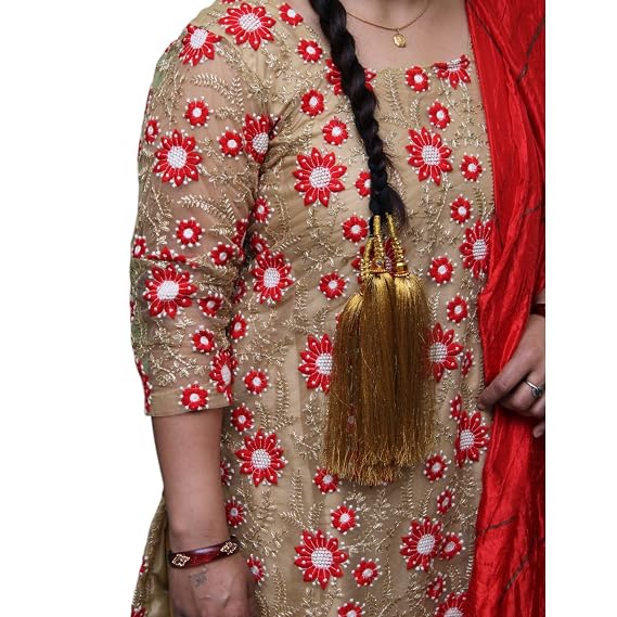 Punjabi Paranda | Tassles hair Accessories For Girls | Hair Parandi Choti | Women's Patiala Shahi Paranda | Parandi Traditional Hair Accessory Braid Tassles | Plain Patiala Shahi Paranda