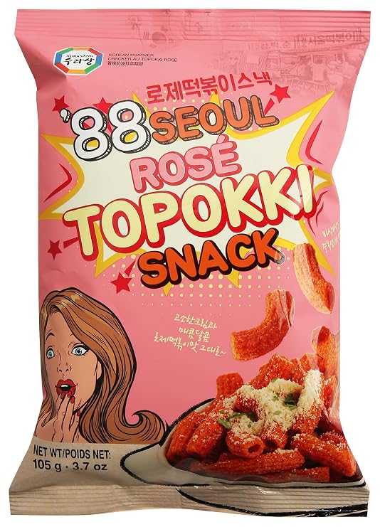 Surasang Tteokbokki Chips Korean Sweet and Spicy Puffs