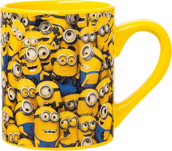 Silver Buffalo Despicable Me Cluttered Minions, Ceramic Mug, 14oz