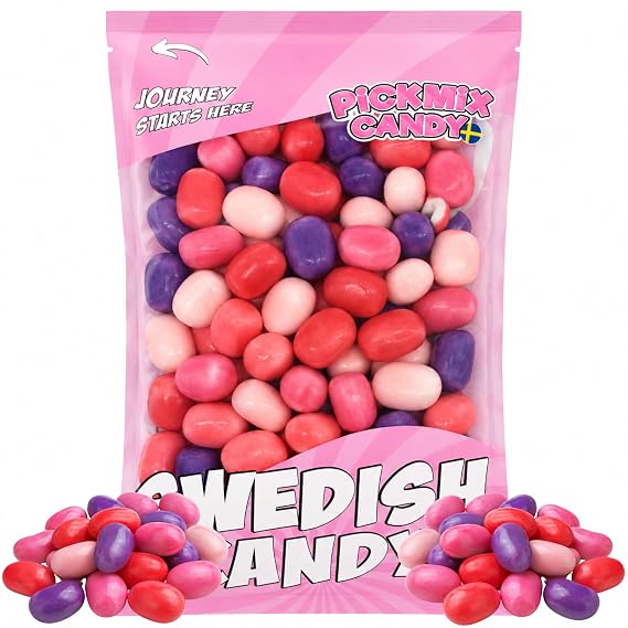 Pickmix Candy Sweden Kastanjer - Kracher - Wild Berries Bubblegum Mix Chewy Candy Pieces 1 lb (16 oz), Bulk Candy