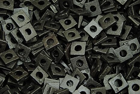 (200) Malleable 1/4 Square Bevel Washers I-Beam Flange Wedge