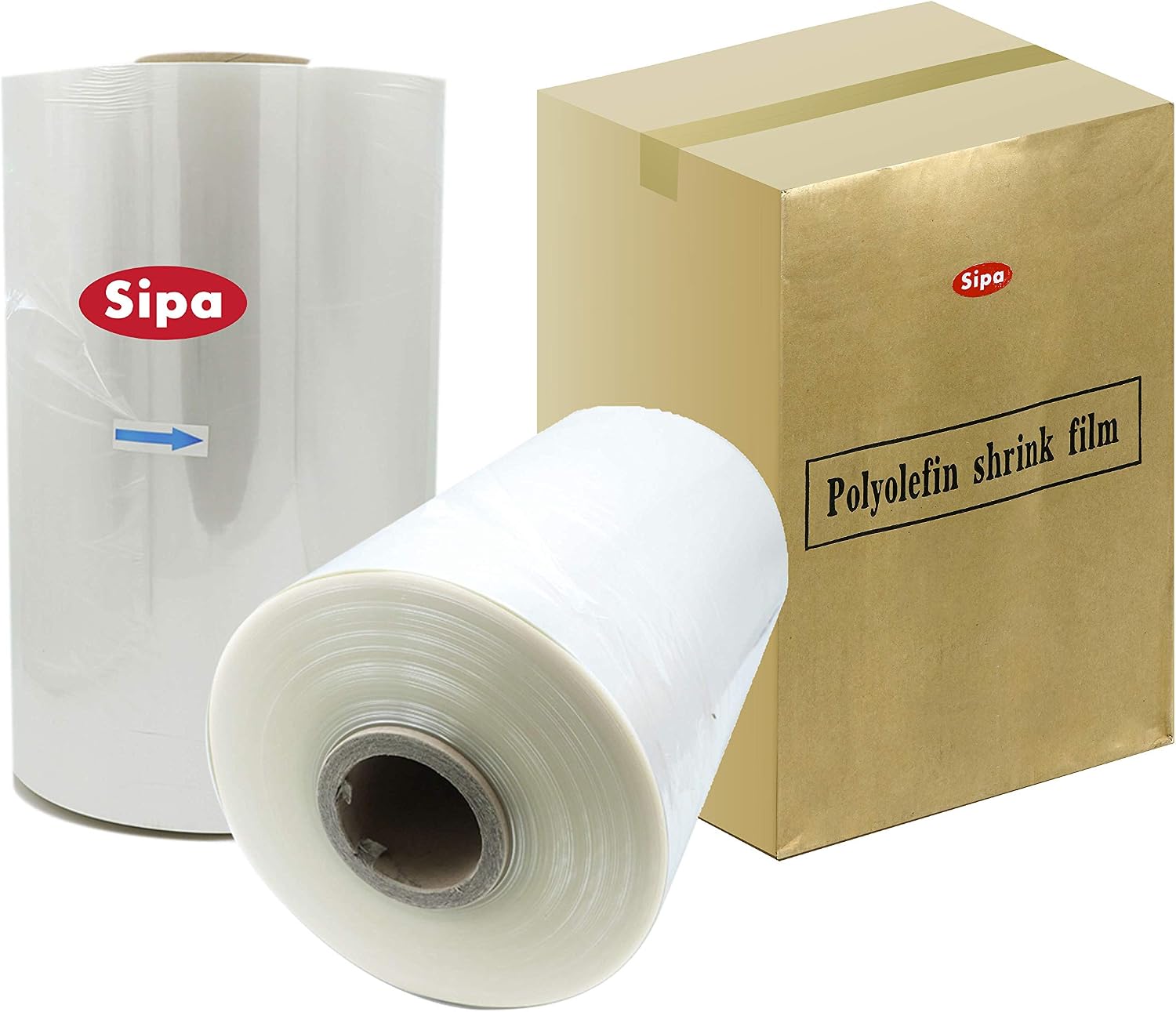 SIPA 16 60 Gauge Polyolefin Shrink Film Heat Wrap POF Centerfold 4375 feet 1