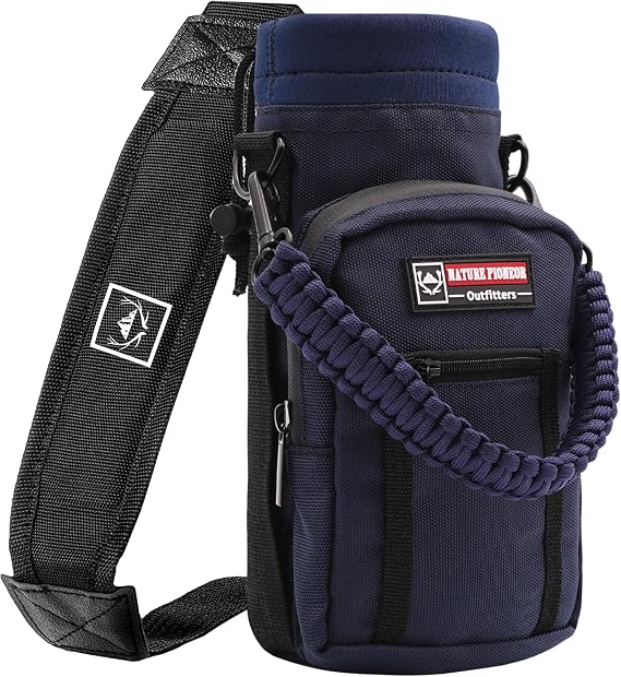 NATURE PIONEOR 25 32 40 oz Insulated Water Bottle Carrier Holder with Strap
