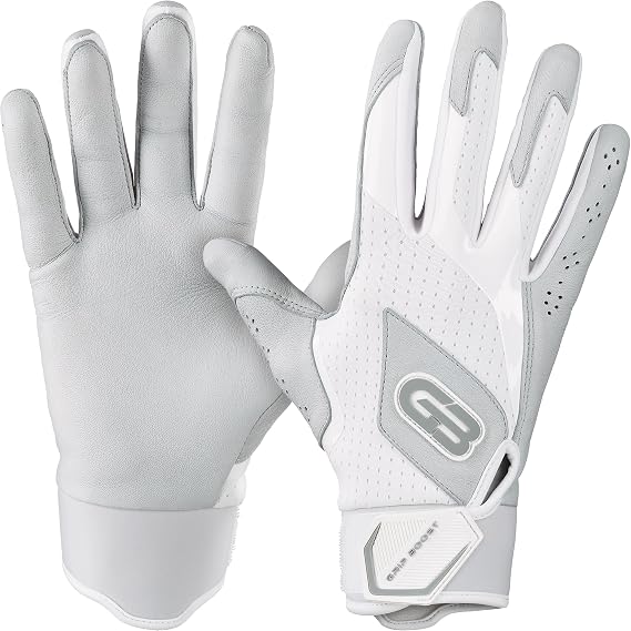 Grip Boost Baseball Batting Gloves with Boost Plus Leather Adult and Youth Sizes for Men and Youth Players