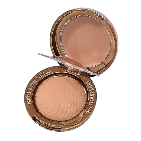 tarte macaron sculpt & bronze duo 2-in-1 Cream + Baked Powder Bronzer, Contour Powder Face Makeup, Peptides and Hyaluronic Acid Hydrates & Plumps, vegan & cruelty-free