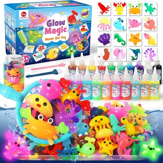 Mocoosy Glow in The Dark Magic Toy Water Elf Kit- Water Gel Kit for Kids