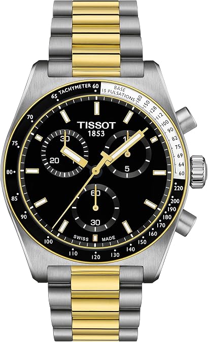 Tissot PR516, Swiss Quartz Chronograph, 40mm, Black Dial, Men's Watch