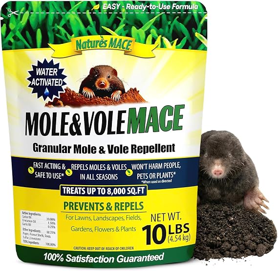 Nature's MACE Mole & Vole Repellent 160 oz Granules