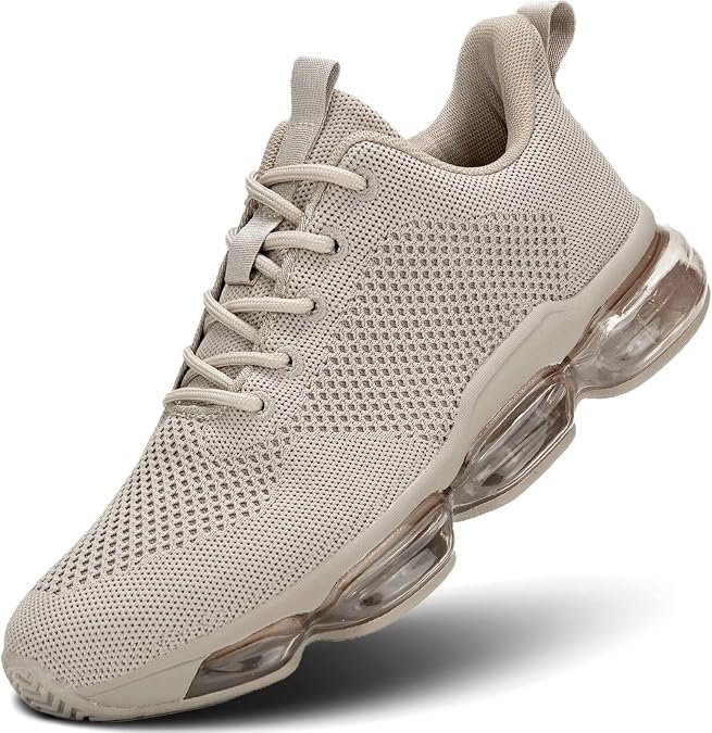 KEEZMZ Men's Air Cushion Running Shoes Breathable Tennis Basketball Sneakers Non Slip Workout Casual Sport Shoes Gym Training Comfortable Fashion Shoes
