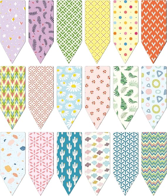 Tenare 108 Pieces Magnetic Bookmarks Bulk Arrow Shaped for Women Mini Floral Magnetic Page Book Markers Cute Bookmark Clips Gift for Student Teacher School Office Reading Supplies, Colorful 18 Styles