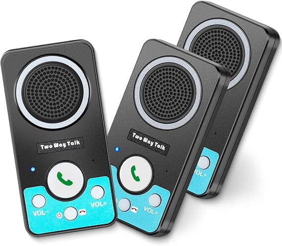 Wireless Intercom System for Home, Hands-Free Two-Way Talk
