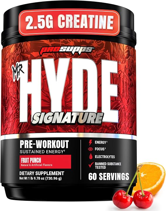ProSupps Mr. Hyde Signature V2 Pre Workout Powder with Creatine Fruit Punch