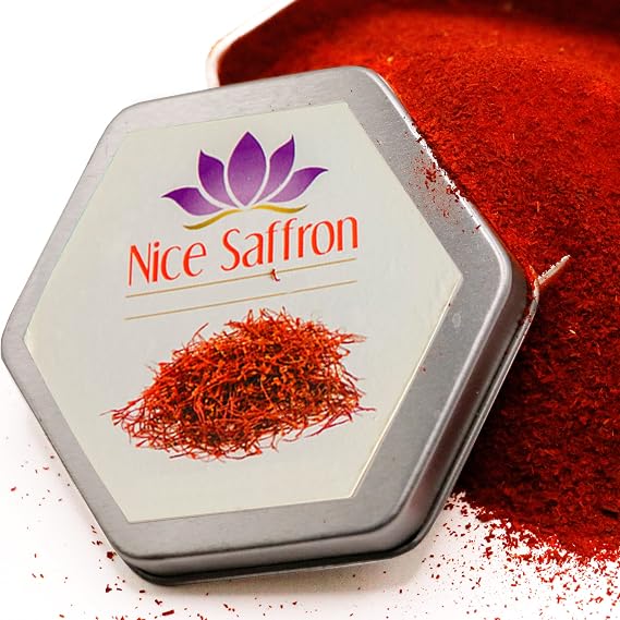 Nice Saffron Premium Real Saffron Powder Deep Red (5 Grams)